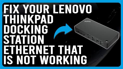 How To Fix Lenovo ThinkPad Docking Station Not Working Or.